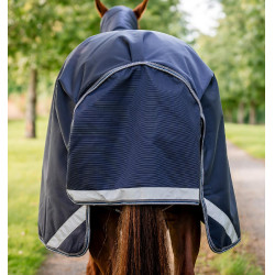 Couverture Horseware Rambo 1680D Turnout 0g Marine / orage / gris argent Bleu marine Couverture Horseware Rambo 1680D Turnout 0g Marine / orage / gris argent Bleu marine