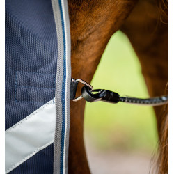 Couverture Horseware Rambo 1680D Turnout 0g Marine / orage / gris argent Bleu marine Couverture Horseware Rambo 1680D Turnout 0g Marine / orage / gris argent Bleu marine