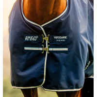 Couverture Horseware Amigo Ripstop 900D Turnout 100g Noir / bleu classique