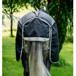 Couverture Horseware Amigo 1200D Turnout Plus 50g Noir / gris titane / argent Couverture Horseware Amigo 1200D Turnout Plus 50g Noir / gris titane / argent