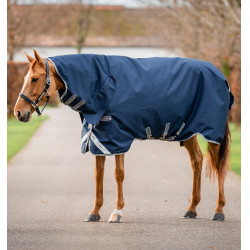 Couverture Horseware Amigo 1200D Integrated Turnout 250g Marine / gris titane / argent Bleu marine Couverture Horseware Amigo 1200D Integrated Turnout 250g Marine / gris titane / argent Bleu marine