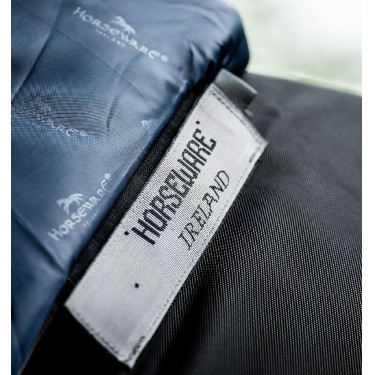 Couverture Horseware Rambo Supreme Turnout Vari-layer 1680D 450g Noir / orage / gris argent