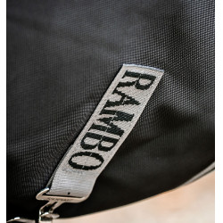 Couverture Horseware Rambo Supreme Turnout Vari-layer 1680D 450g Noir / orage / gris argent