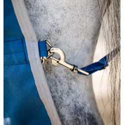 Couverture Horseware Ionic Therapy Turnout 100g Bleu imperial / argent / marine