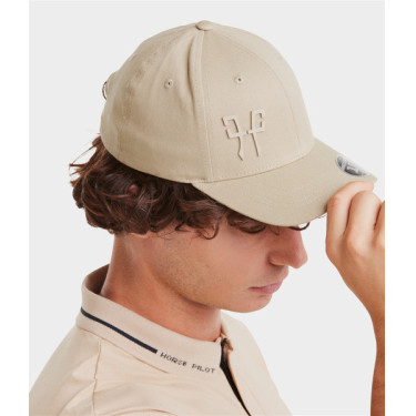 Casquette Horse Pilot Flexfit Latté Marron