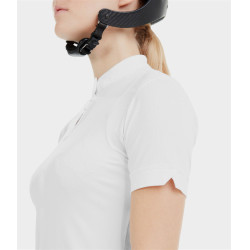 Chemise de concours Aerolight manches courtes Horse Pilot femme Blanc