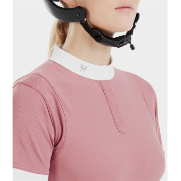 Chemise de concours Aerolight manches courtes Horse Pilot femme Rose mesa