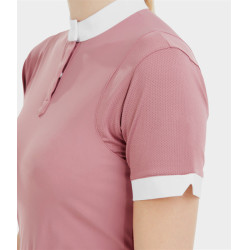 Chemise de concours Aerolight manches courtes Horse Pilot femme Rose mesa