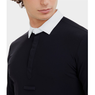 Chemise de concours Aerolight manches longues Horse Pilot homme Dark night Noir