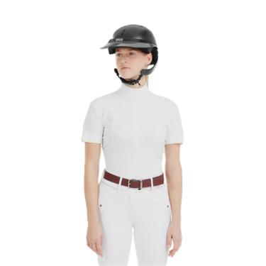 Chemise de concours Monica Horse Pilot manches courtes femme Chemise de concours Monica Horse Pilot manches courtes femme