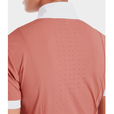 Chemise de concours Monica Horse Pilot manches courtes femme Brick dust Rose