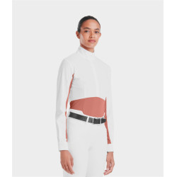 Chemise de concours Monica Horse Pilot manches longues femme Brick dust Rose Chemise de concours Monica Horse Pilot manches longues femme Brick dust Rose