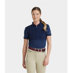 Polo Aeromesh manches courtes Horse Pilot femme Marine Bleu marine
