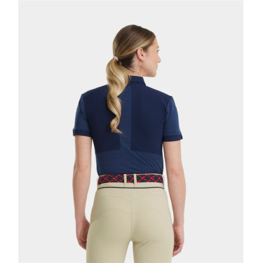 Polo Aeromesh manches courtes Horse Pilot femme Marine Bleu marine