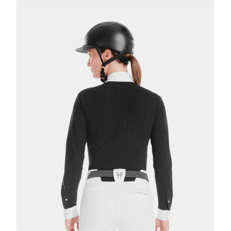 Polo de concours Monica Horse Pilot manches longues femme Polo de concours Monica Horse Pilot manches longues femme