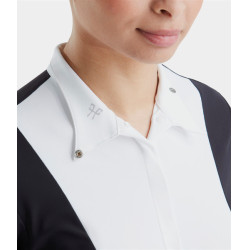 Polo de concours Monica Horse Pilot manches longues femme Dark night Noir Polo de concours Monica Horse Pilot manches longues femme Dark night Noir