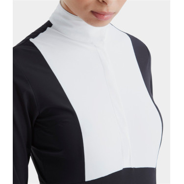 Polo de concours Monica Horse Pilot manches longues femme Dark night Noir Polo de concours Monica Horse Pilot manches longues femme Dark night Noir