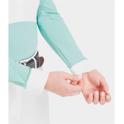 Polo de concours Monica Horse Pilot manches longues femme Sea green