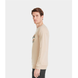 Sweat-shirt Horse Pilot Team homme Sable Beige Sweat-shirt Horse Pilot Team homme Sable Beige