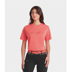 T-shirt Horse Pilot femme Team Rose coral