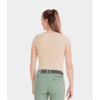 T-shirt Horse Pilot Team femme Sable Beige