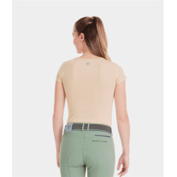 T-shirt Horse Pilot Team femme Sable Beige
