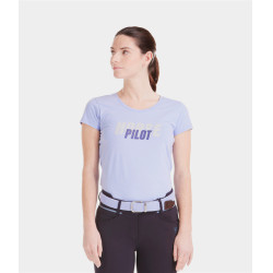 T-shirt Horse Pilot Team femme Lavende Violet