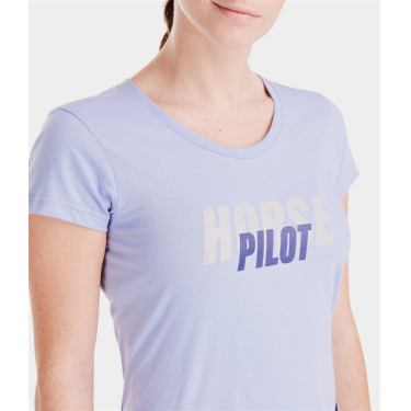 T-shirt Horse Pilot Team femme Lavende Violet