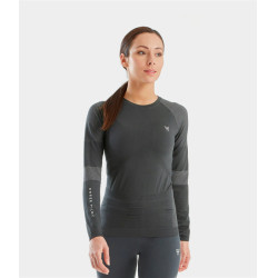 T-shirt Optimax Horse Pilot femme Iron Gris