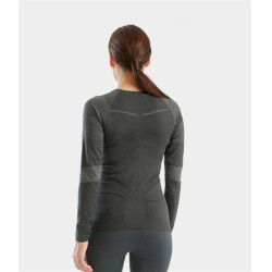 T-shirt Optimax Horse Pilot femme Iron Gris