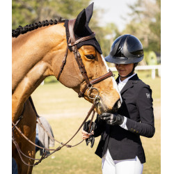 Veste de concours Aeromade Horse Pilot femme Noir logo argent Veste de concours Aeromade Horse Pilot femme Noir logo argent
