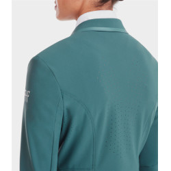 Veste de concours Aeromade Horse Pilot femme Balsam green logo argent Vert