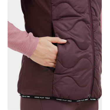 Veste sans manches Horse Pilot femme Winetasting Violet