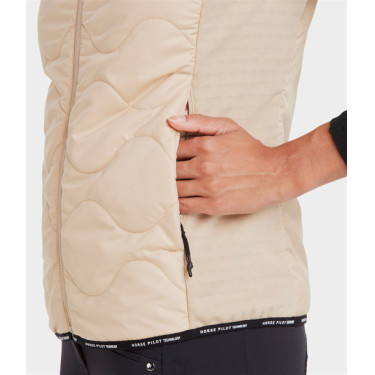 Veste sans manches Horse Pilot femme Latté Marron