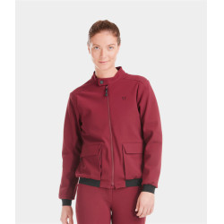 Veste Teddy Horse Pilot femme Rouge foncé Veste Teddy Horse Pilot femme Rouge foncé