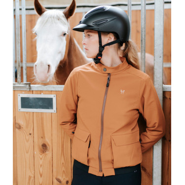 Veste Teddy Horse Pilot femme Marron doré
