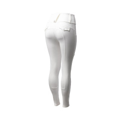 Pantalon d'équitation B Vertigo hybride compression Chiara femme Blanc