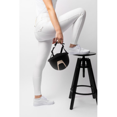 Pantalon d'équitation B Vertigo hybride compression Chiara femme Blanc Pantalon d'équitation B Vertigo hybride compression Chiara femme Blanc