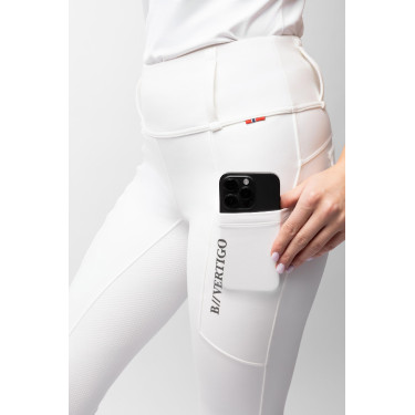 Pantalon d'équitation B Vertigo hybride compression Chiara femme Blanc Pantalon d'équitation B Vertigo hybride compression Chiara femme Blanc