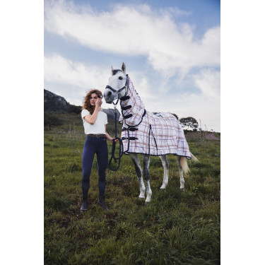Couverture anti-mouches Horze Defender Check print Multi-couleurs