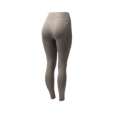 Legging d'équitation B Vertigo Viktoria sans coutures femme fong intégral grip Basilic chaud Rose