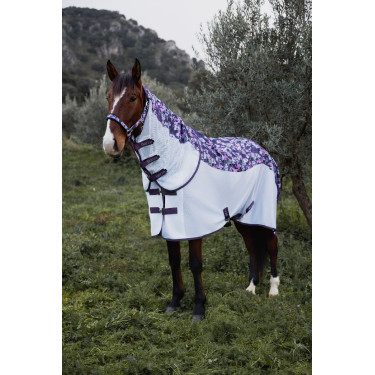 Couverture combo imperméable anti-mouches avec cou Nevada II Horze Couverture combo imperméable anti-mouches avec cou Nevada II Horze