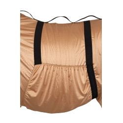 Couverture anti UV et anti eczéma avec rabat ventral et cou Horze Marron clair Couverture anti UV et anti eczéma avec rabat ventral et cou Horze Marron clair