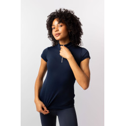 Chemise d'entrainement Horze Mina femme Ouverture Bleu marine Chemise d'entrainement Horze Mina femme Ouverture Bleu marine