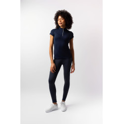 Chemise d'entrainement Horze Mina femme Ouverture Bleu marine Chemise d'entrainement Horze Mina femme Ouverture Bleu marine