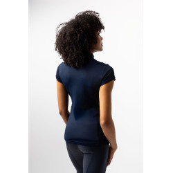 Chemise d'entrainement Horze Mina femme Ouverture Bleu marine Chemise d'entrainement Horze Mina femme Ouverture Bleu marine