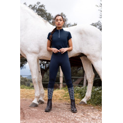 Chemise d'entrainement Horze Mina femme Ouverture Bleu marine Chemise d'entrainement Horze Mina femme Ouverture Bleu marine