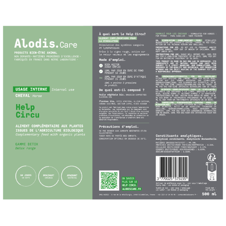 Aliment complémentaire Alodis Care Help Circu Aliment complémentaire Alodis Care Help Circu