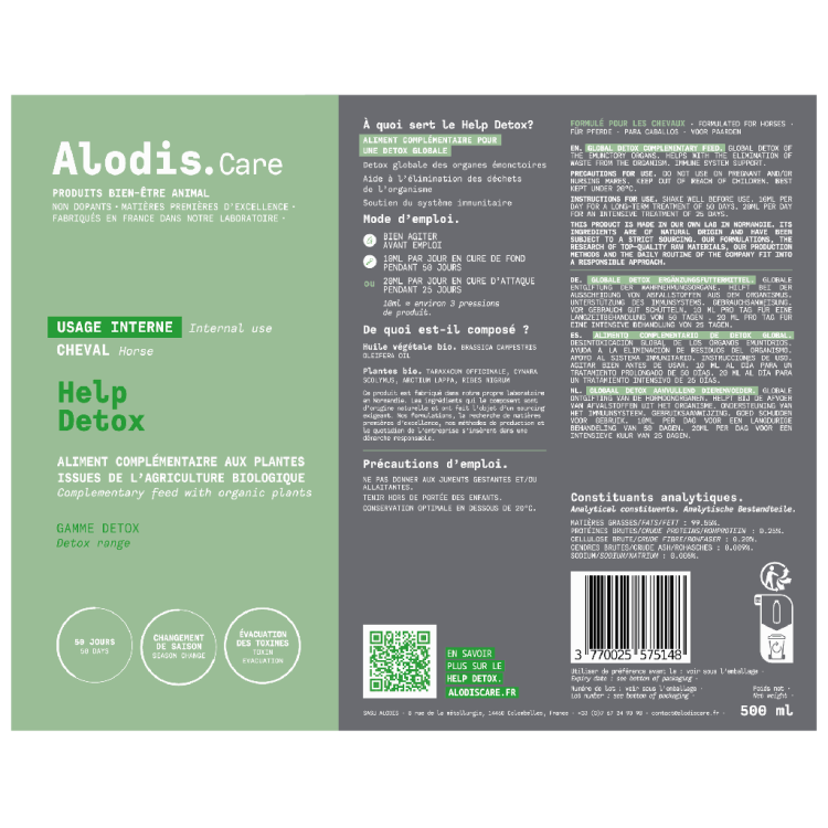Aliment complémentaire Alodis Care Help Detox Aliment complémentaire Alodis Care Help Detox