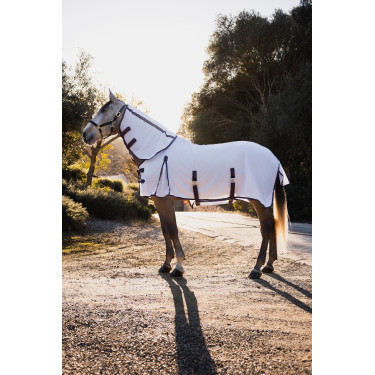 Couverture, cou et masque anti-mouches Horze La Paz Prune noir Violet